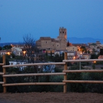 Evening view of Lladó village