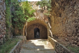 pasadizo interior del castillo